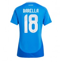 Italia Nicolo Barella #18 Fotballklær Hjemmedrakt Dame EM 2024 Kortermet